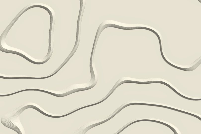 Topo plate texture close-up